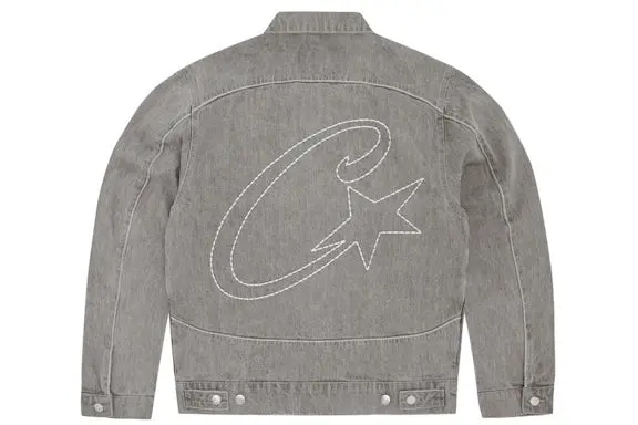 Corteiz C-Star Denim Trucker Jacket Grey - Imagen 2
