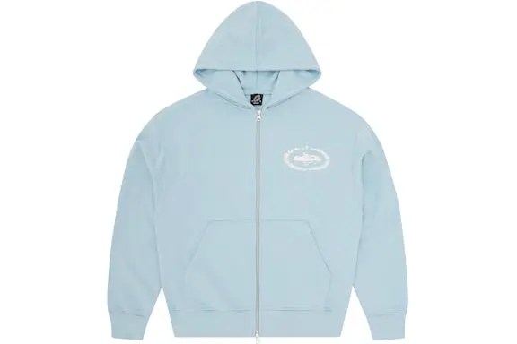 Corteiz Superior Royale Zip Hoodie Baby Blue
