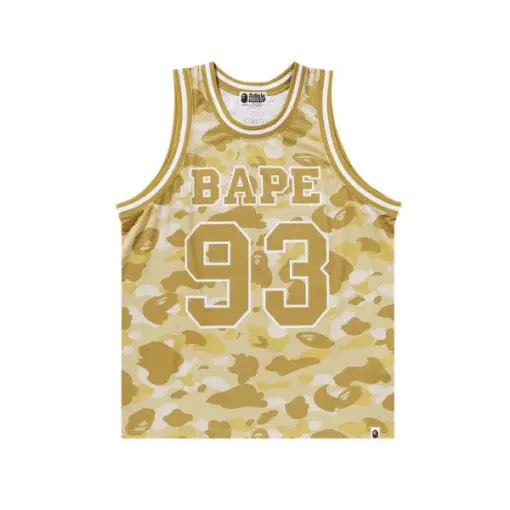 BAPE Color Camo Basketball Tank Top ‘Yellow’