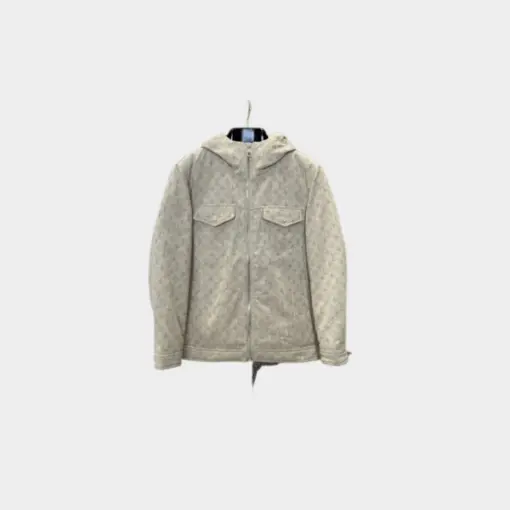 LV Monogram Puffer Jacket Beige