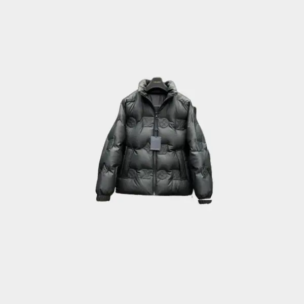 LV Monogram Down Jacket Black