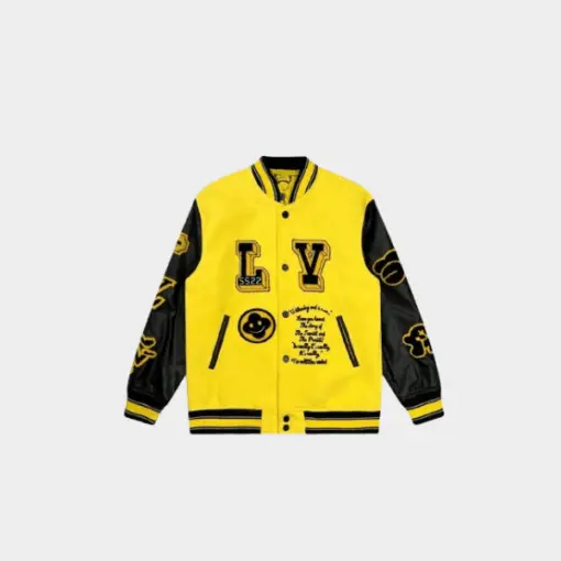LV Varsity Yellow & Black Jacket