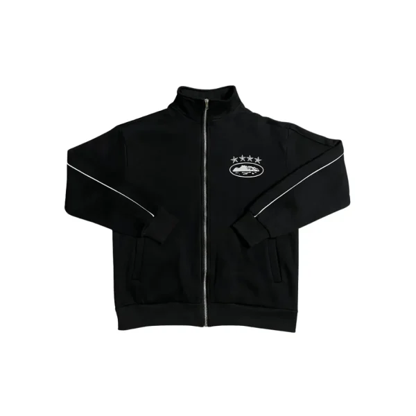Corteiz Reflective Star Print Jacket Black