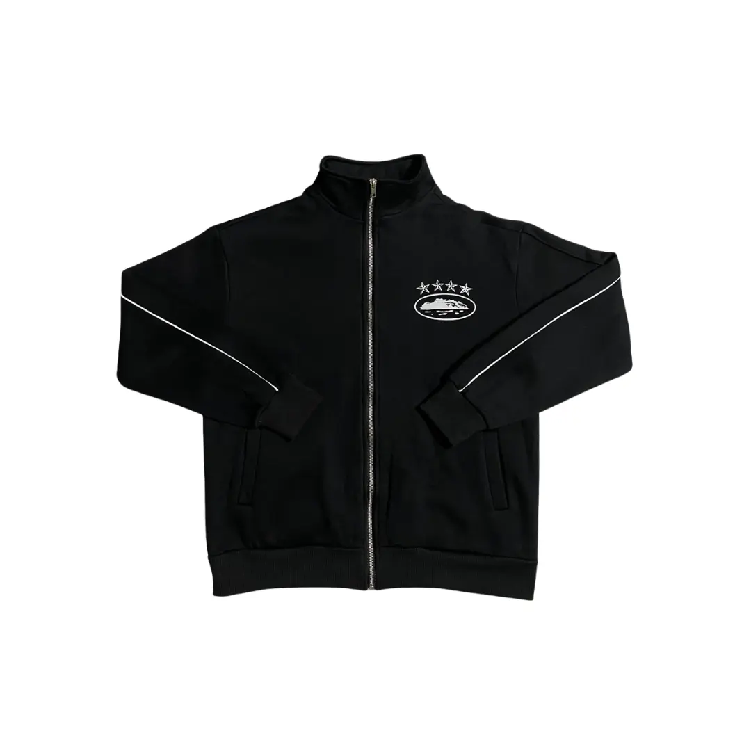 Corteiz Reflective Star Print Jacket Black