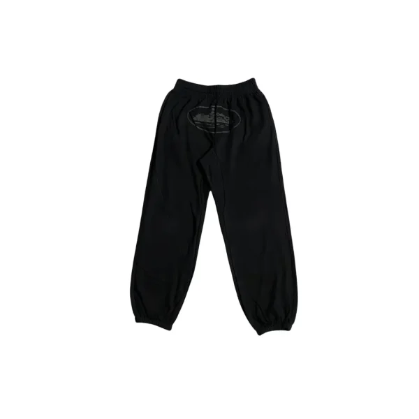 Corteiz Sweatpants Black With Gray Logo