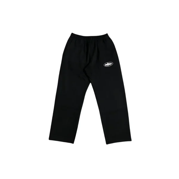 Corteiz Island Puff Print Sweatpant Black