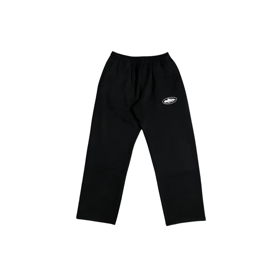 Corteiz Island Puff Print Sweatpant Black
