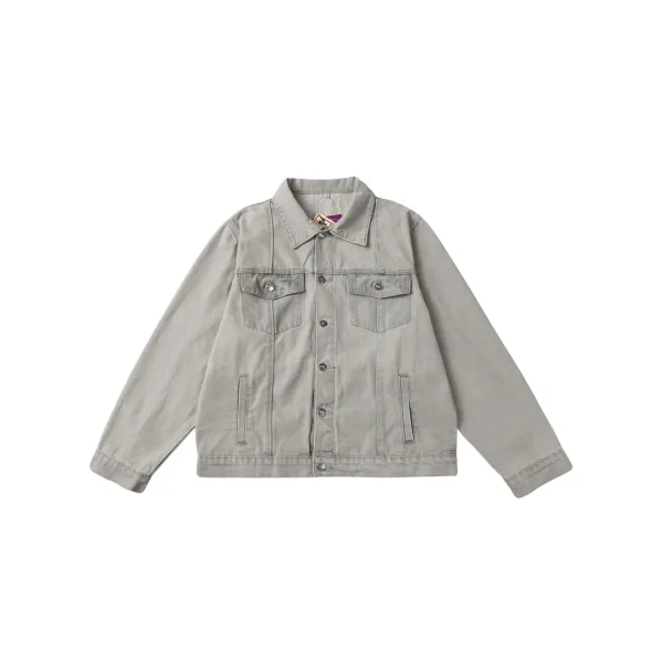 Corteiz C Star Denim Jacket Gray
