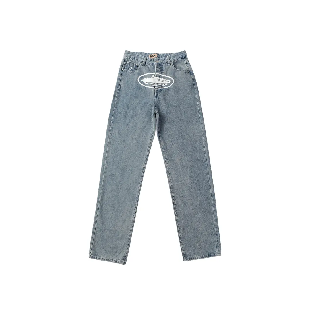Corteiz Alcatraz C Star Denim Jeans Blue