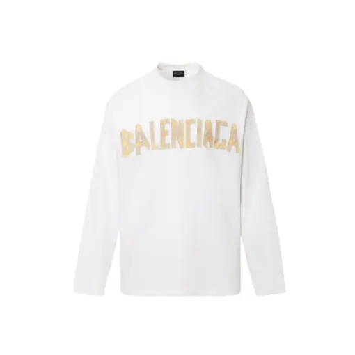 Balenciaga Dubai Soccer Long Sleeve T Shirt Polyester White Yellow