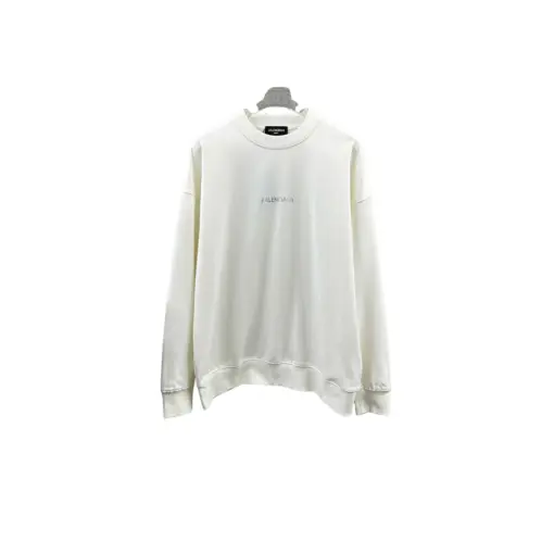 Balenciaga White Oversized Sweater