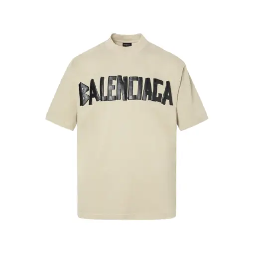 Balenciaga Tape Type T Shirt Medium Fit Beige