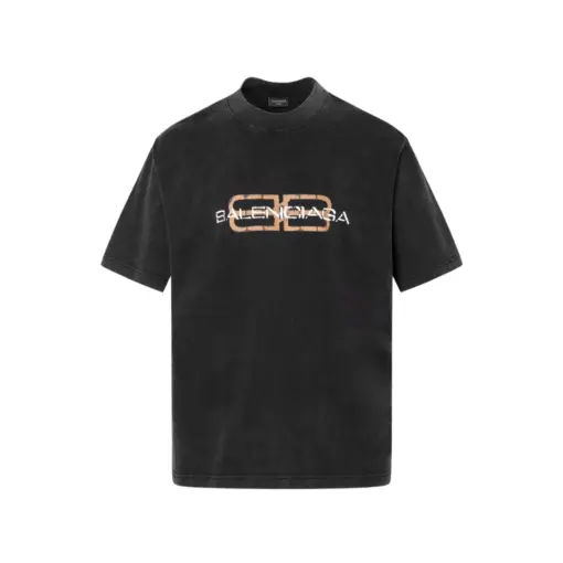 Balenciaga Tape Type T Shirt Medium Fit Black