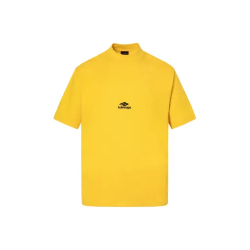 Balenciaga T Shirt Faded Washed Yellow