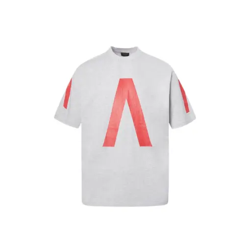 Balenciaga Oversized Short Sleeve White T Shirt Letter Print Red