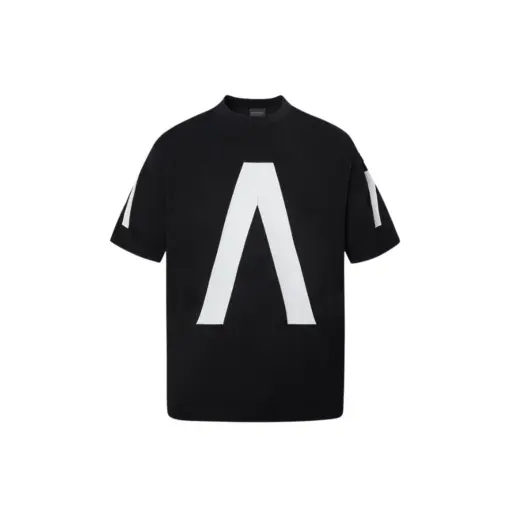 Balenciaga Oversized Short Sleeve Black T Shirt Letter Print White