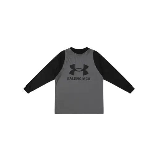 Balenciaga Long Sleeve Sweater Black And Gray