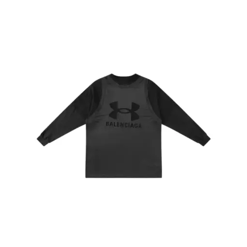Balenciaga Long Sleeve Sweater Black And Gray