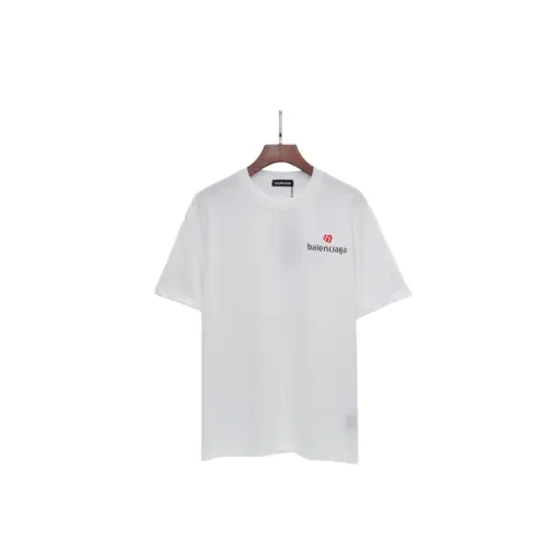 Balenciaga White T Shirt Designed Monogram
