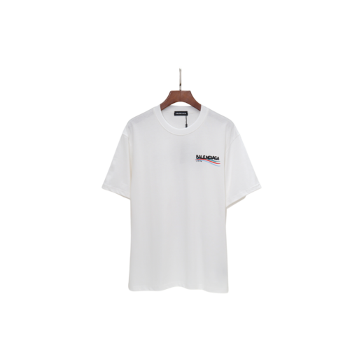 Balenciaga Oversized Eiffel Tower Print White T Shirt