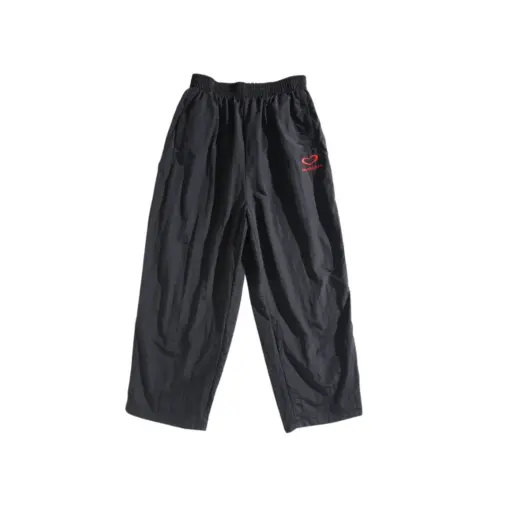 Balenciaga Pant Black With Red Monogram