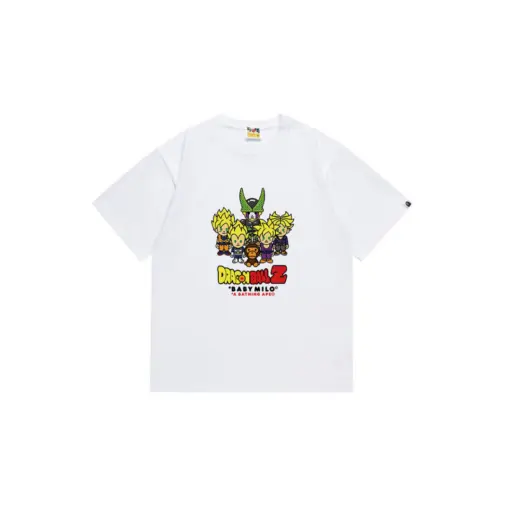 BAPE Dragon Ball Z Baby Milo Super Saiyan T Shirt White