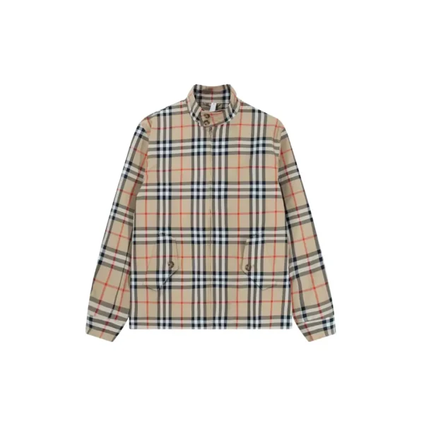 Burberry Check Harrington Jacket Lichen Beige
