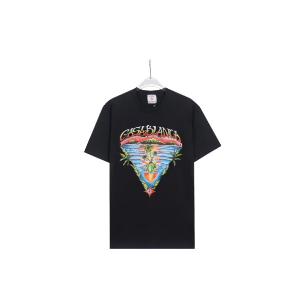 CASABLANCA Ocean Veiw T Shirt Black