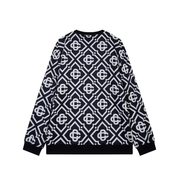 Casablanca 3D Monogram Black And White Sweatshirt