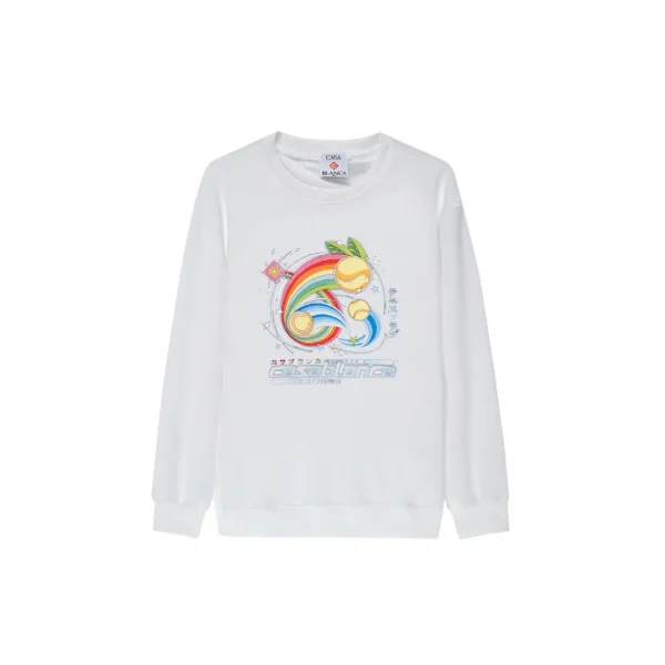 Casablanca Monogram Sweatshirt White