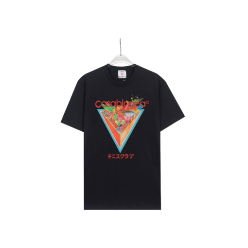 CASABLANCA Triangle Monogram T Shirt Black
