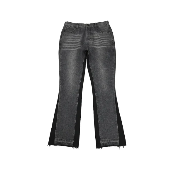 Gallery Dept. Gray Flared Jeans Frayed Hem