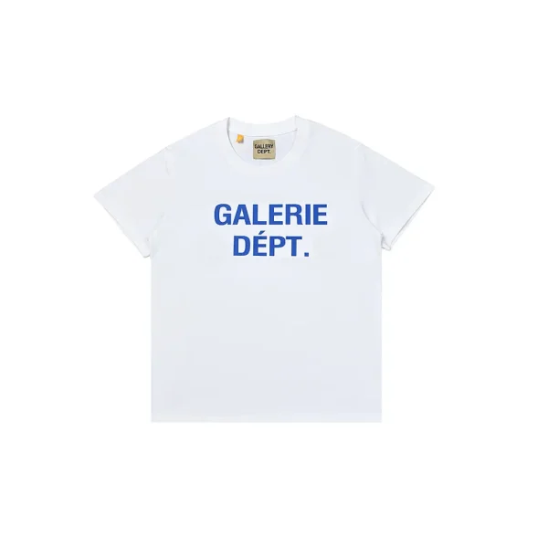 GALLERY DEPT. Blue Logo T Shirt White