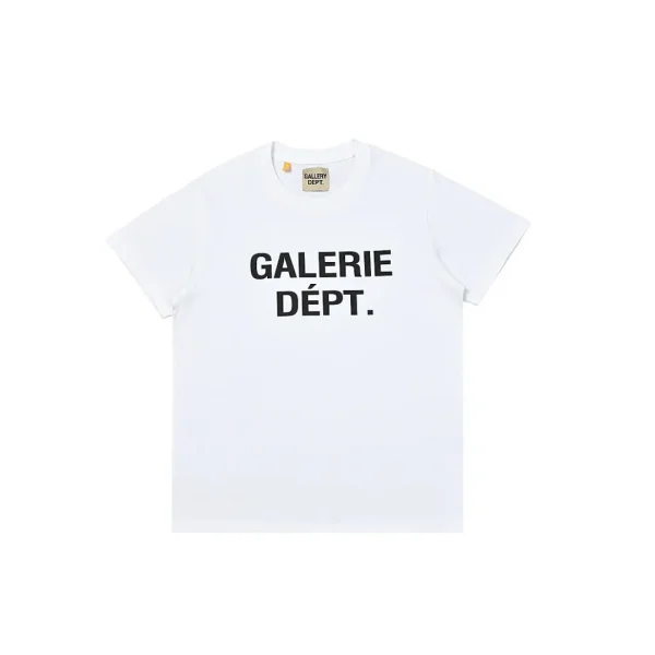 GALLERY DEPT. Black Logo T Shirt White