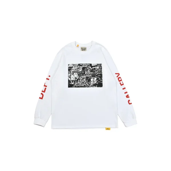 Gallery Dept. Sweater White With Logo Monogram In The Middle
