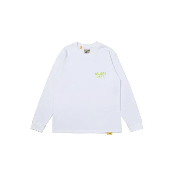 Gallery Dept. Sweater White With Light Green Monogram