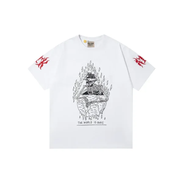 GALLERY DEPT. The World Is Ours Graphic T Shirt White