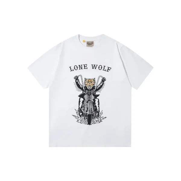 GALLERY DEPT. Lone Wolf Printed T Shirt White
