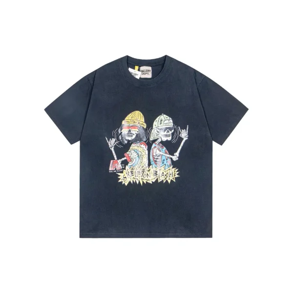 GALLERY DEPT. Tokyo Souvenir Skelliton Design T Shirt Light Black