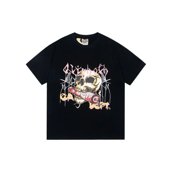 GALLERY DEPT. Tokyo Souvenir Skull Design T Shirt Black