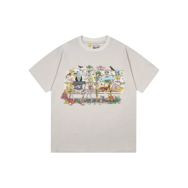 GALLERY DEPT. Scenario Monogram Print T Shirt Off White