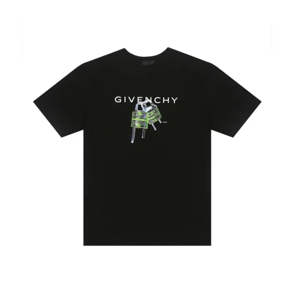 Givenchy Black T-Shirt With Monogram Design