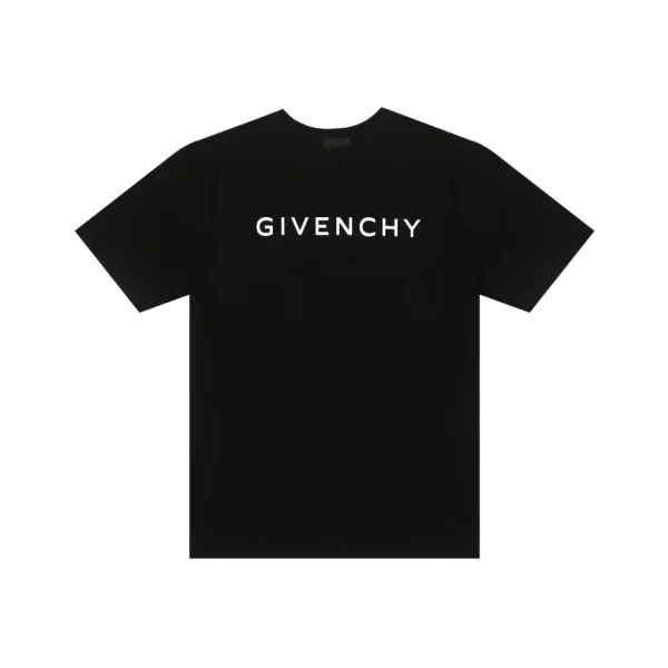 Givenchy T-Shirt Black With Text Logo Design
