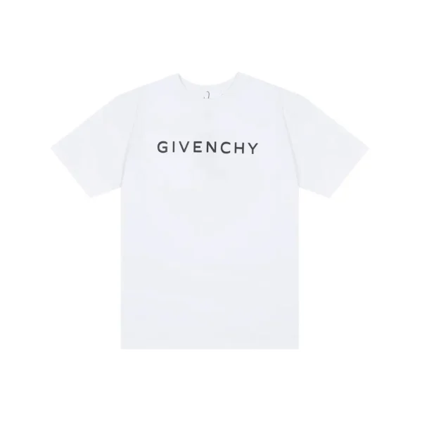 Givenchy T-Shirt White With Text Logo Design