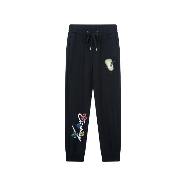 Givenchy Black Pant Trouser With Design