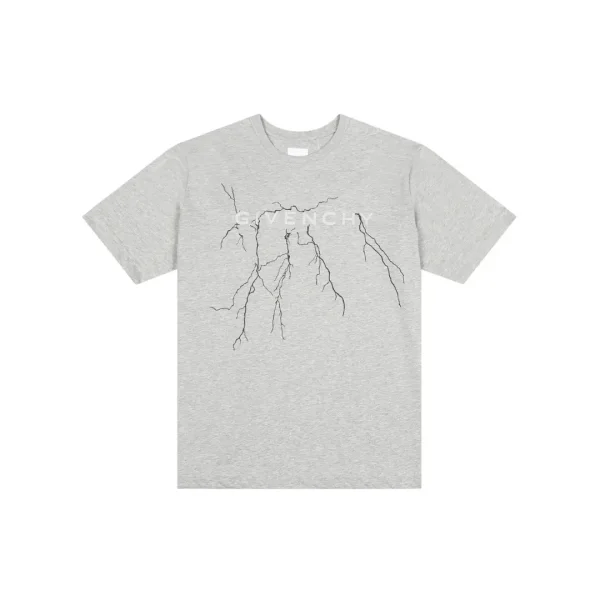 Givenchy T Shirt Gray With Lighting Effect
