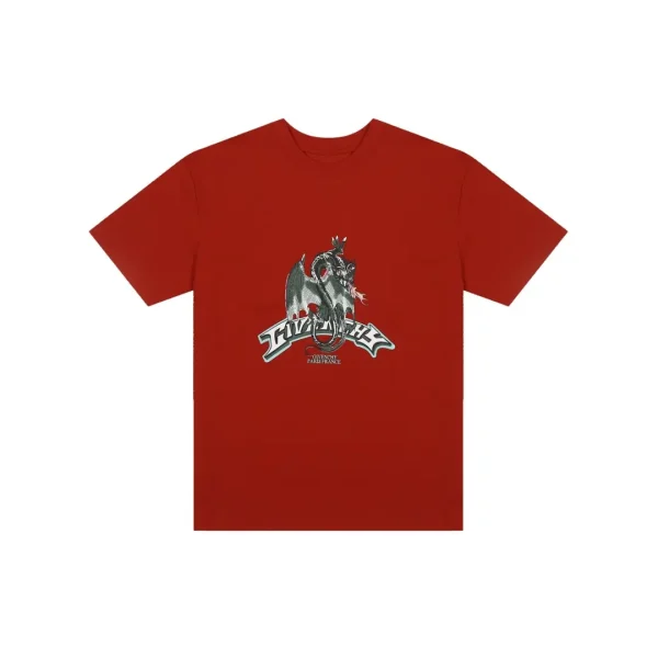 Givenchy T Shirt Red With Dragon Monogram