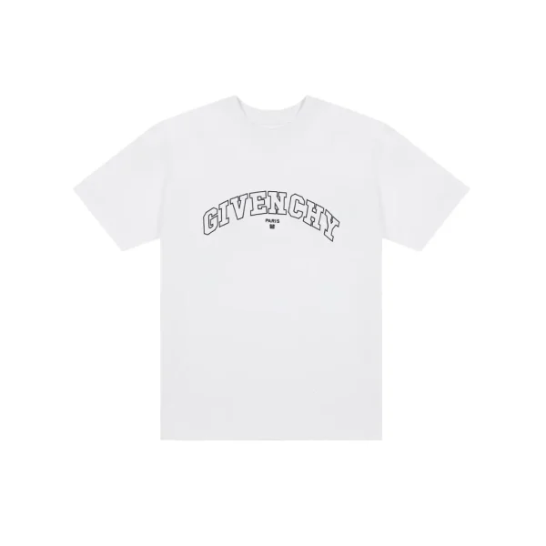Givenchy T Shirt White Logo Design