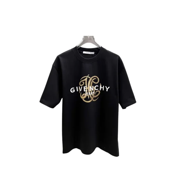 Givenchy Black T Shirt With Monogram Sign