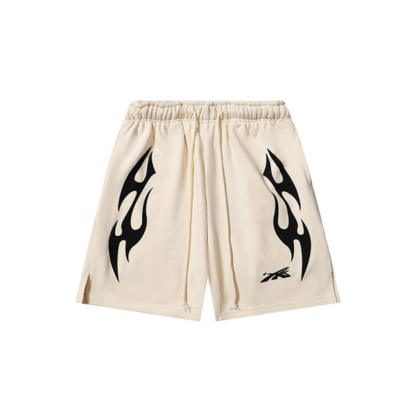 Hellstar Short Cream With Black Stripe
